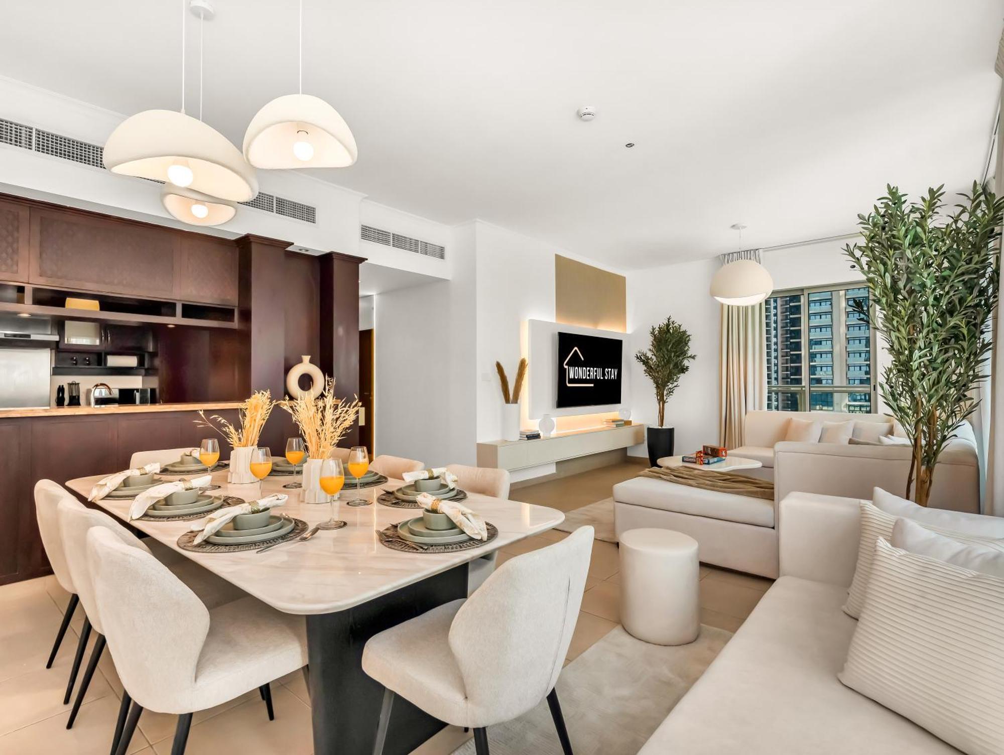 Apartment Wonderfulstay At The Residences - Burj Khalifa & Fountain View - Brand New Luxury